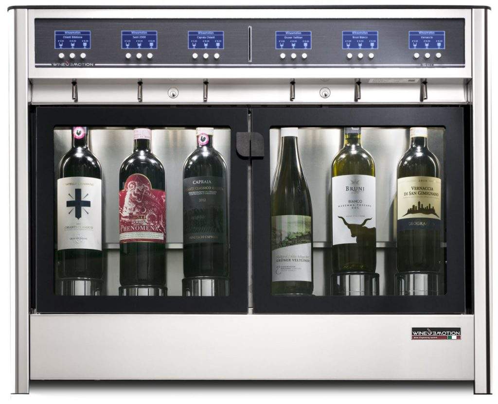 Six Bottles wine dispenser