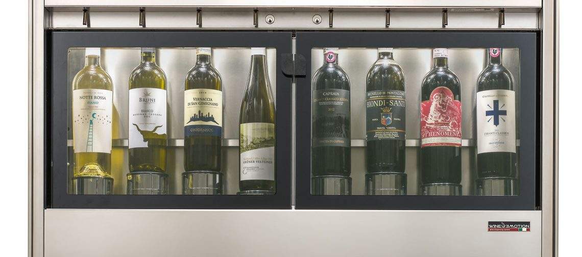 wine dispenser and cooler by wineemotion 8 bottles