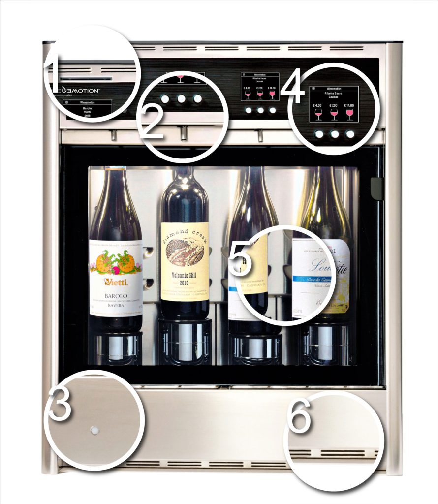 Dispenser Vino Doppia temperatura – DUE+2 SELF – Wineemotion